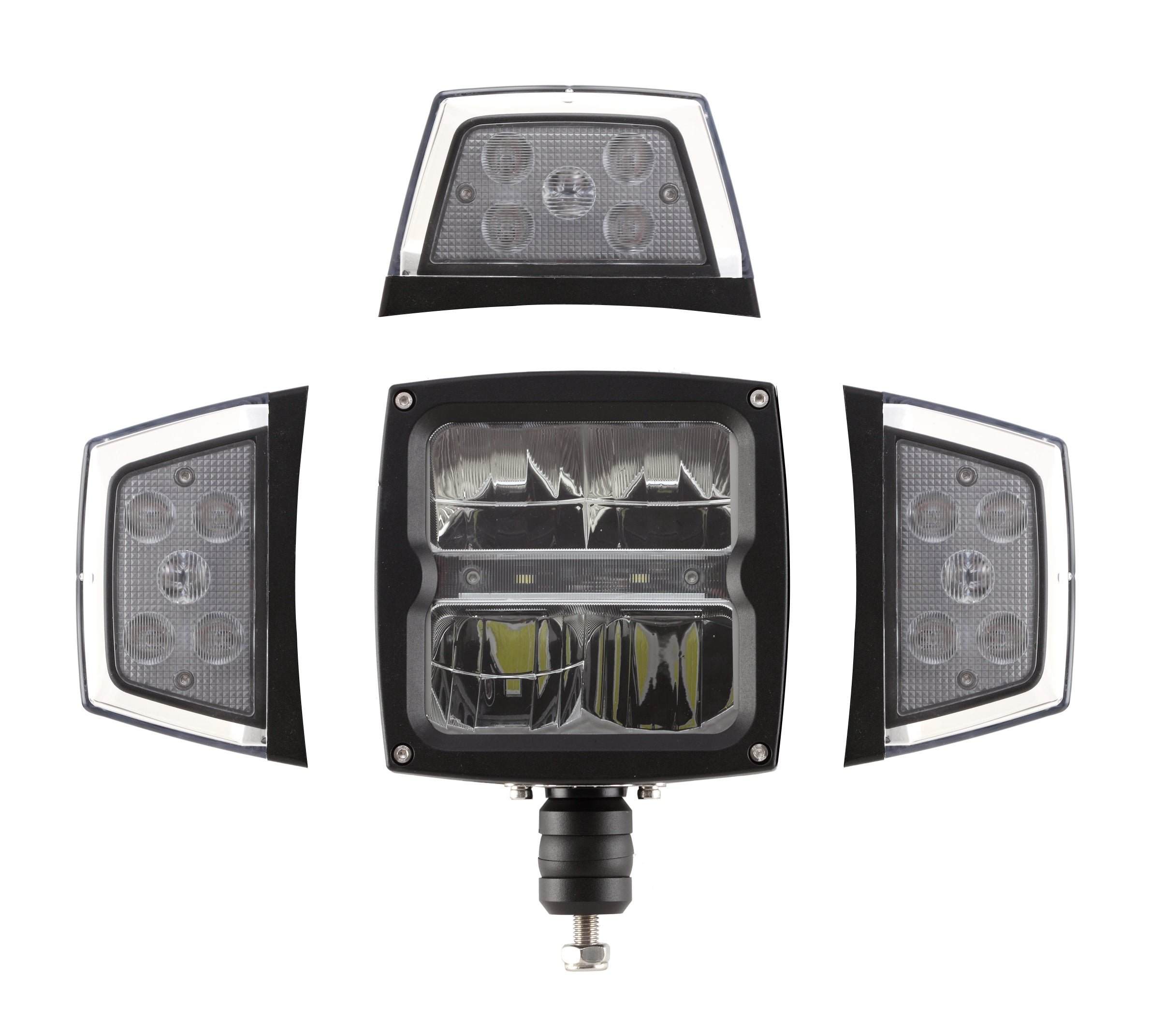 Auravalo LED 4 toiminnolla + lämpölinssi 12-30V DC