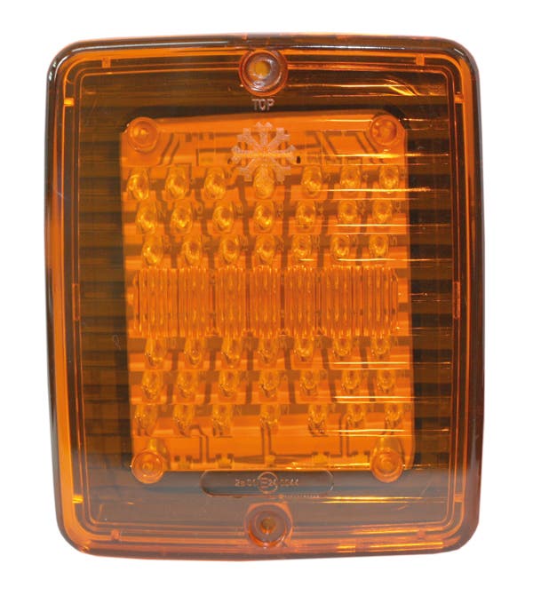 Vilkku LED Oranssi linssi 24V
