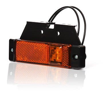 Sivuäärivalo Oranssi LED Heijastimella, sis. kiinnike