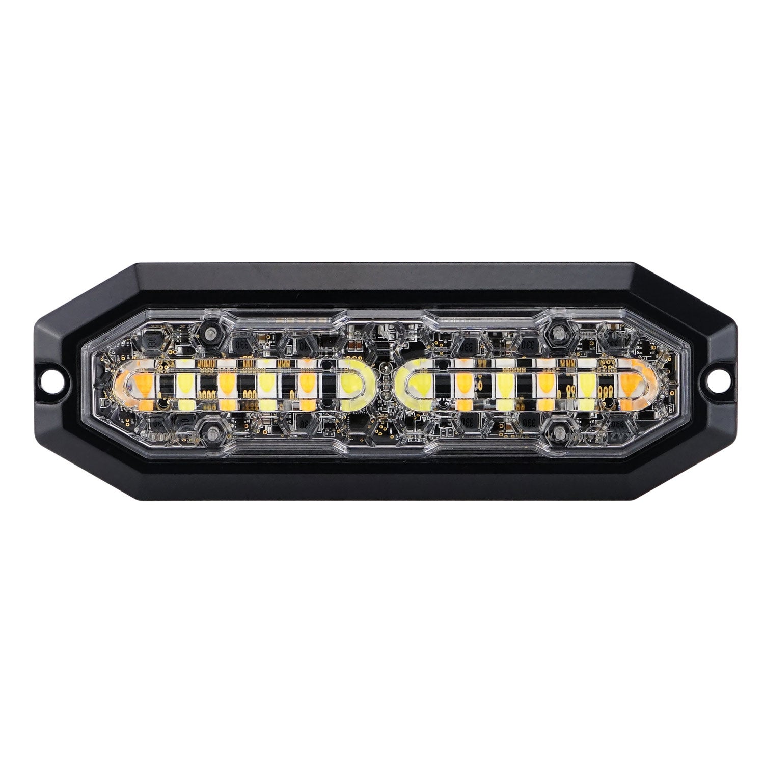 Vilkkuvalo 12 kpl LED Duo Oranssi / Valkoinen Valo