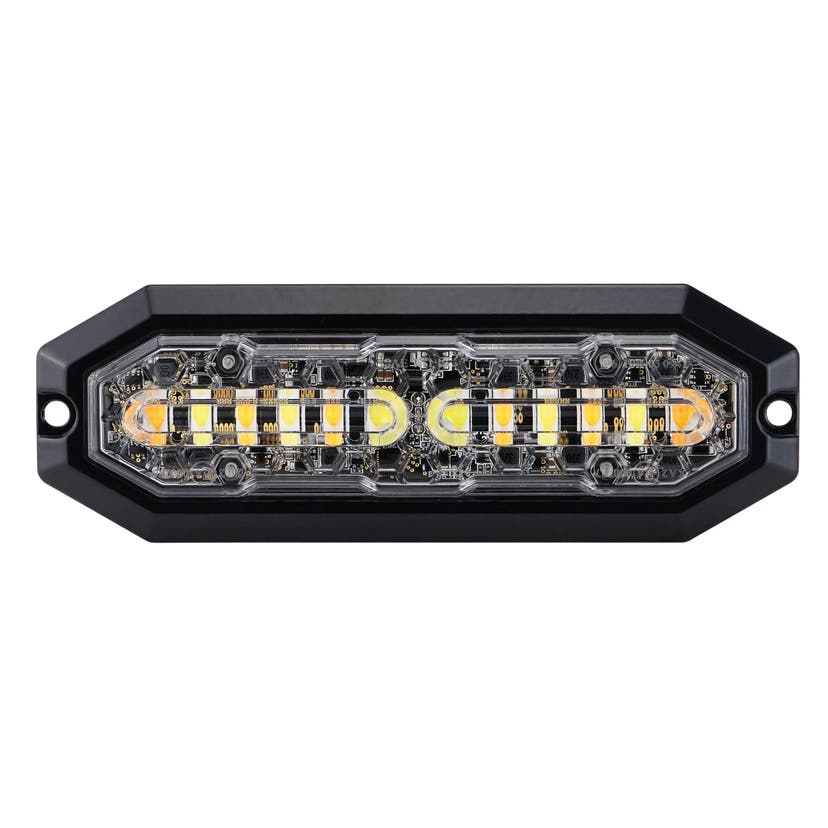 Vilkkuvalo 12 kpl LED Duo Oranssi / Valkoinen Valo