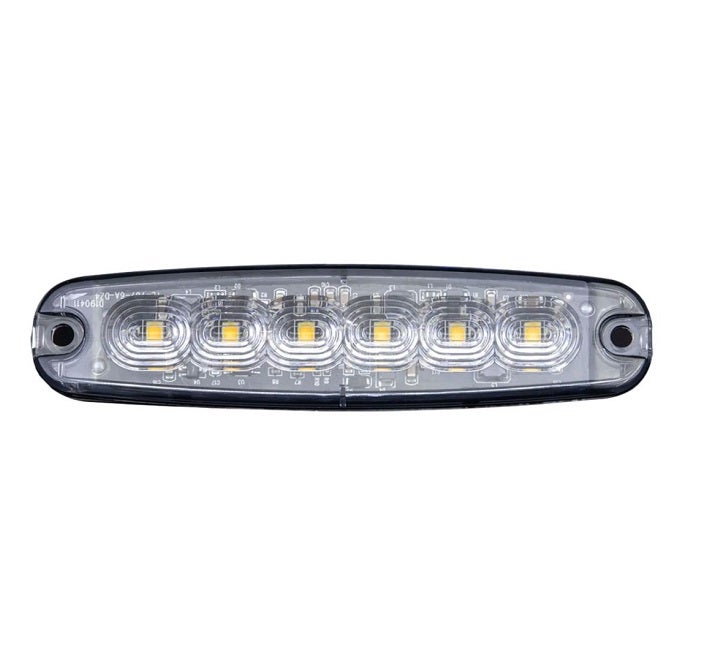 Vilkkuvalo 6 kpl Oranssi LED Kirkas linssi