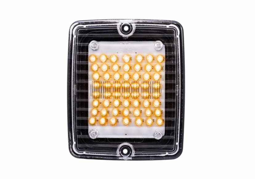 Vilkkuvalo LED kirkas linssi 24V