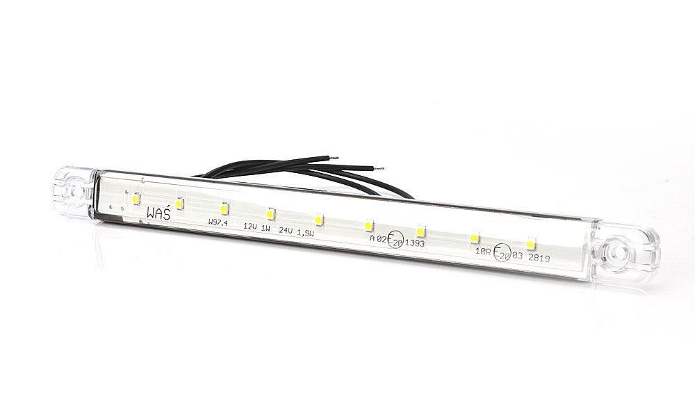 Äärivalo Slim Valkoinen LED Kirkas Linssi