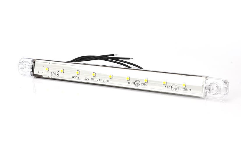 Äärivalo Slim Valkoinen LED Kirkas Linssi