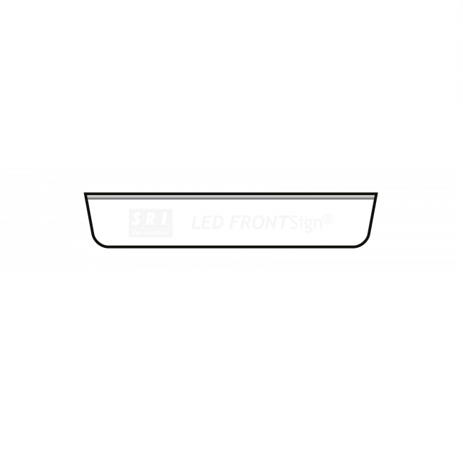 LED FrontSign – Mercedes Actros Steamspace 250 20 x 125 cm