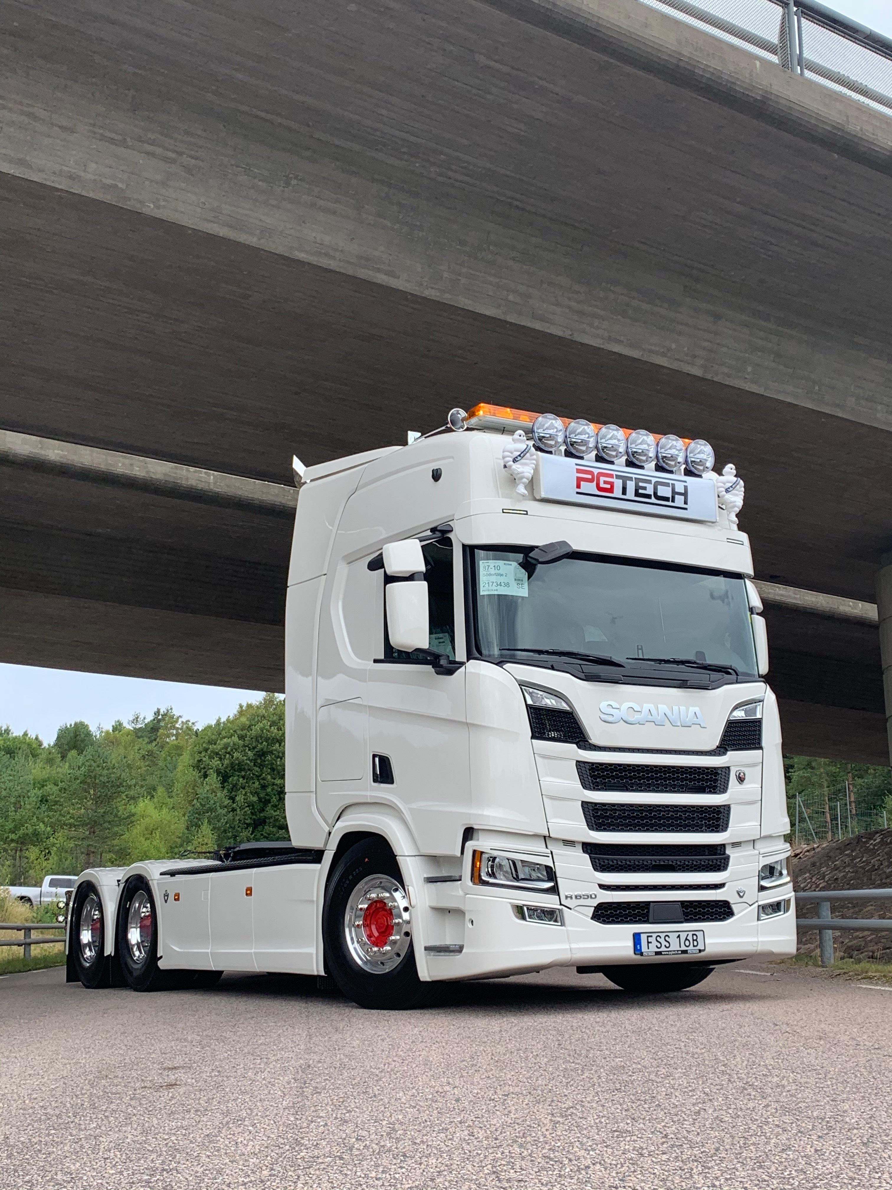 Aurinkolippa 30 cm Flat Scania NG, 2/5-äärivalo
