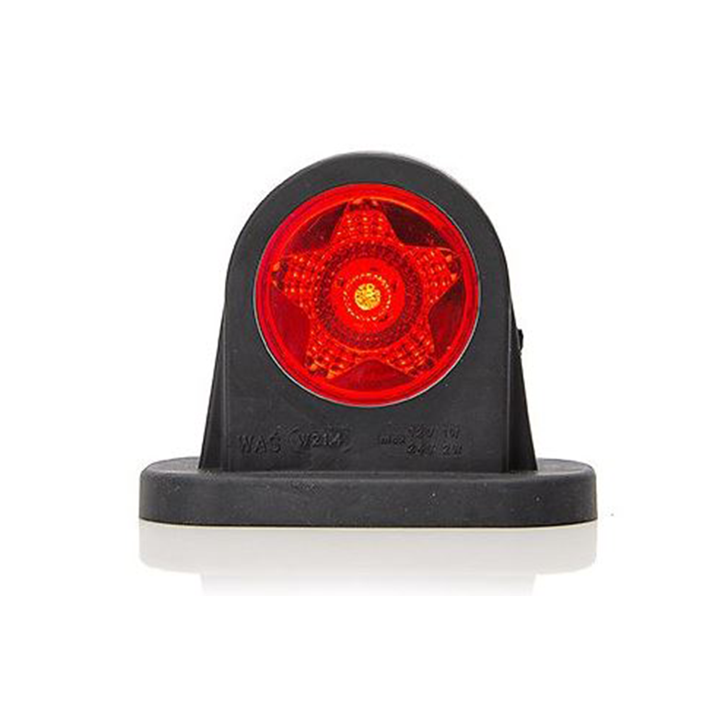 Äärivalo Valkoinen / Punainen LED Tähtikuvio